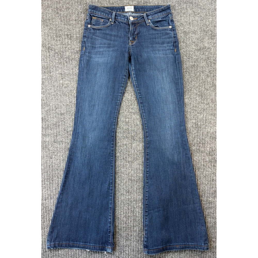 Hudson Womens Dark Wash Flare Leg Denim Jeans 28X32 Bell Bottom Retro Boho Y2K